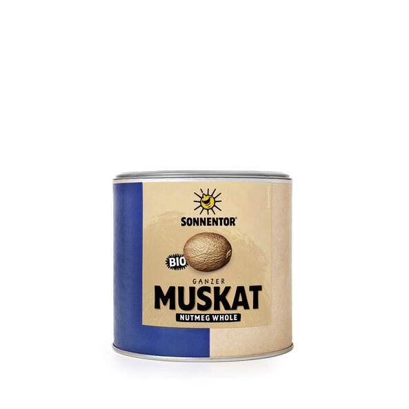 Muskatnuss ganz bio 300 g, Gastrodose klein